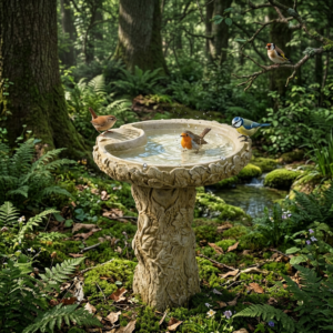 Log Birdbath