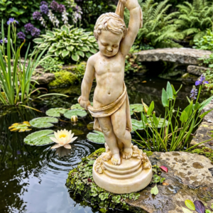 Boy Bathing Statue