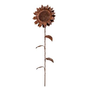 Rusty steel sunflower