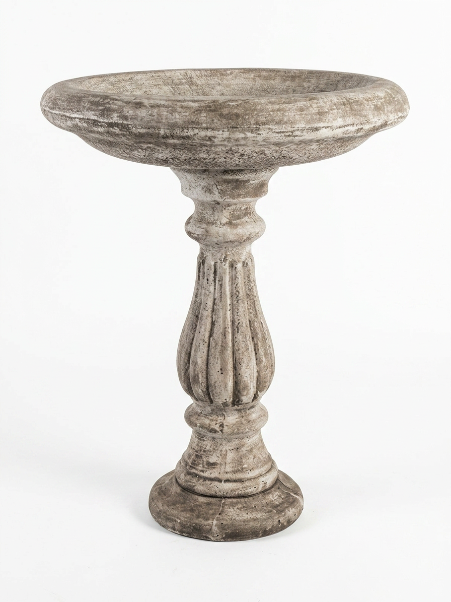 Large Fluted Birdbath - Image 2