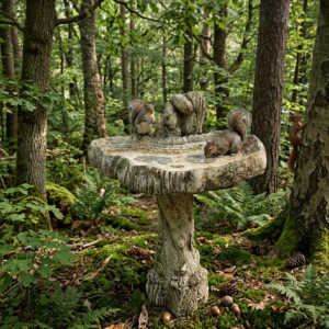 Squirrel Birdbath