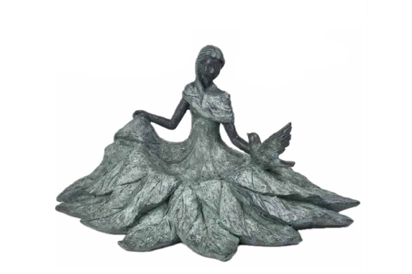 Arabella- Feeding Birds Statue