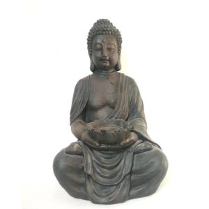 Magnesia Garden Buddha Lotus Statue 41cm