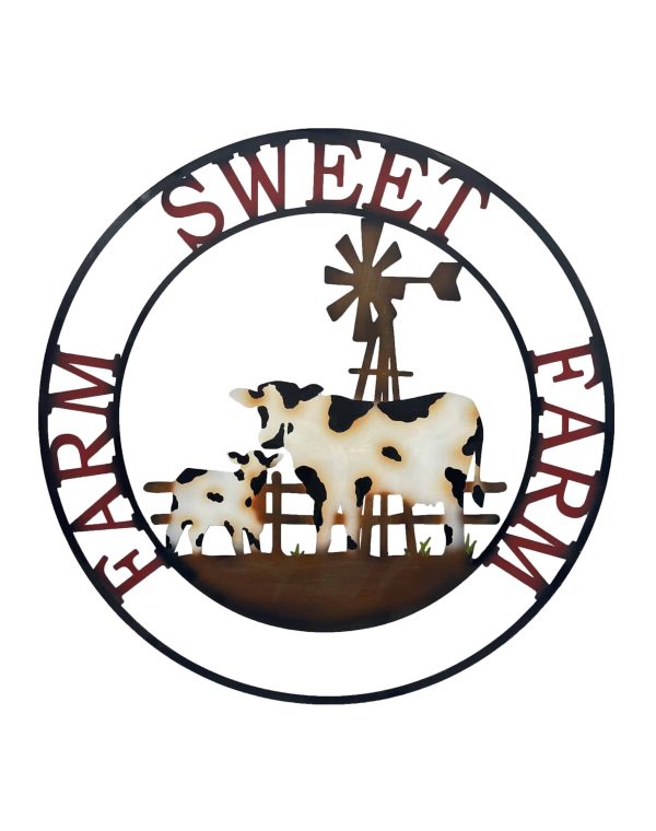 71646COW Cow Farm Sweet Farm Wall Art