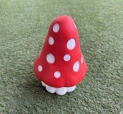 Painted Large Pointed Mushroom