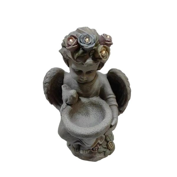 Angel Birdfeeder- Solar Lights - Image 2