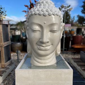 Buddha Head Water Feature - Terrazzo