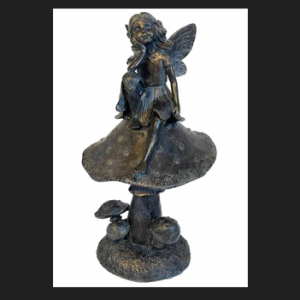 Fairy Sitting on Mushroom