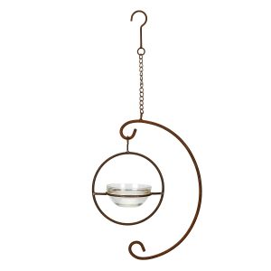 Hanging Bird Feeder- Rust