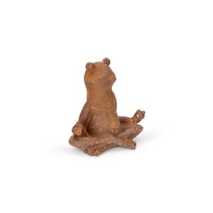 Yoga Sitting Frog Statue