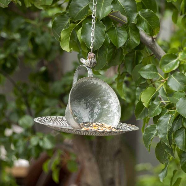 Hanging Cup & Saucer Birdfeeder - Image 2