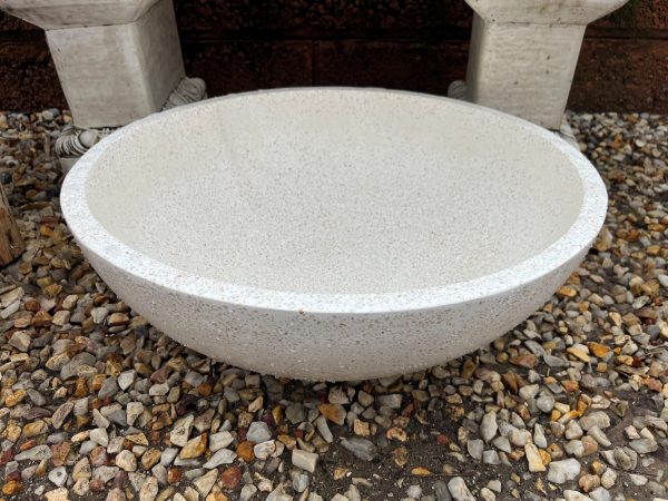 Terrazzo Float Bowl- White