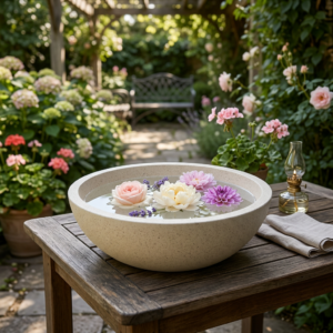 Terrazzo Float Bowl Large - White