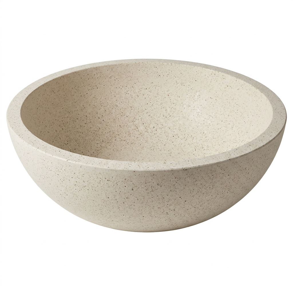 Terrazzo Float Bowl Small – White - Image 2