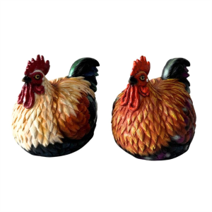 Resin Chickens Garden Statue
