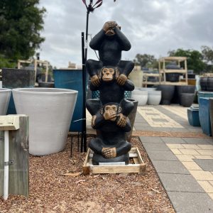 Wise Monkey Stack Statue