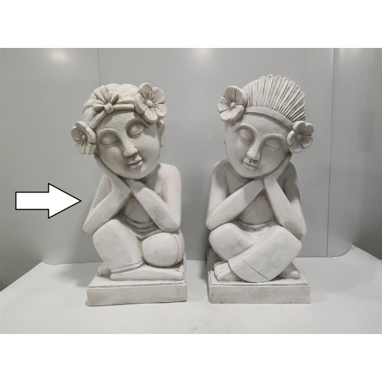 Two Sleeping Girls Garden Statue