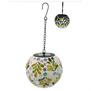 Mosaic Solar Hanging Globe