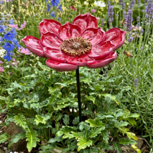 Red Bee Watering Flower - Large