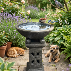 Butterfly Birdbath Short – Black